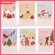 huixihx Cards Christmas -up 3D Gift Fresh Delicate Greeting Funny Blessing
