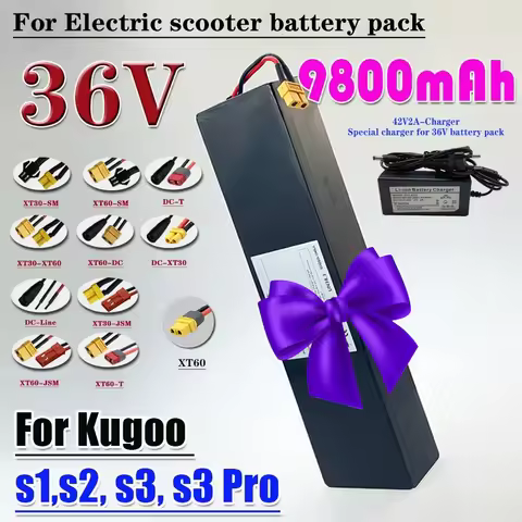 10S3P 36V 9000mAH 18650 Lithium-Ion Battery Pack Suitable for KUGOO S1 S2 S3 Electric Scooters etc a