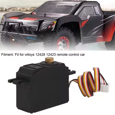 Metal Gear Servo Metal Gear Servo Replacement Upgrade Accessory Fit for Wltoys 12428 12423 RC Car Mo