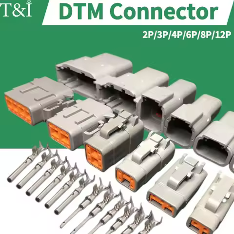 10/50/100 Sets Deutsch DTM/DT/DTP/DTF Automobile Connector Plug&Socket Male&Female Terminal DTM04-2/