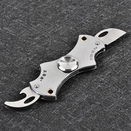 new Multi Functional EDC Fidget Hand Spinner Hang Buckle Key Chain Folding Knife Outdoor Pocket Crea