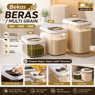 Bekas Beras 5KG/10KG/15KG | Rice Storage Box Kedap Udara | Bekas Makanan Kering Kitchen Organizer L5