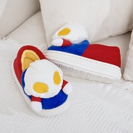Ultraman New Cover Heel Cotton Slippers Non-Slip Safety Indoor Home Cute Baby Cartoon Boy Little Children's Cotton Shoes