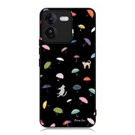Phone Case hp iQOO Series 13 12 Z9 Z9x Z8 Z7x Z7 TPU Rubber Custom Colorful Umbrella With Paint
