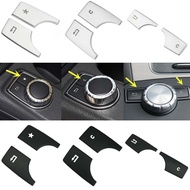 Car Console Multimedia function Button Cover Sticker Trim For Mercedes Benz A B C E Class CLA GLA GLK W204 W212 W176 W246 X204 Car Styling Accessories