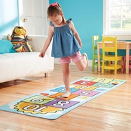 Melissa & Doug Hop and Count Hopscotch Game Rug (3 pcs, 78.5 x 26.5 inches) Classic Hopscotch