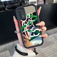 Casing hp for OPPO A74 A95 F19 F19s Reno 6 Lite Case text trend Kasing Odorless Cesing Cermin Kesing