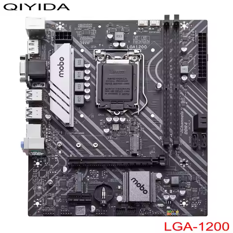 QIYIDA H511 Motherboard LGA 1200 Support Intel Core i3/i5/i7/i9 10th/11th Processor DDR4 Memory VGA
