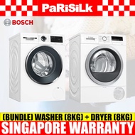 (Bundle) Bosch WGG234E0SG Washing Machine (8kg)(3 Ticks) + WTR85V00SG Heat Pump Dryer (8kg)(5 Ticks)