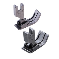 LazaraSuper 2-Pack Industrial Sewing Machine Hinged Zip Foot Right Guide Universal Sewing Machine Spare Parts Attachments