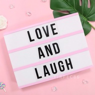 NEW Display Lamp Letter Light Box decoration Cinematic Letter Box Letters - A5 PINK