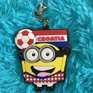 Minion World Cup 2018 7-Eleven Original Key Ring / Bag Tag Croatia