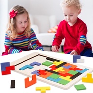 LILOMILO Puzzle Tangram/children's toys tetris block/wooden block tetris/family game/board game