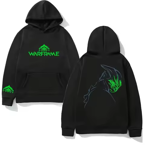 Warframe Hoodie Fleece warm Casual Print Oversized high quality Unisex Couples personality Clothes h