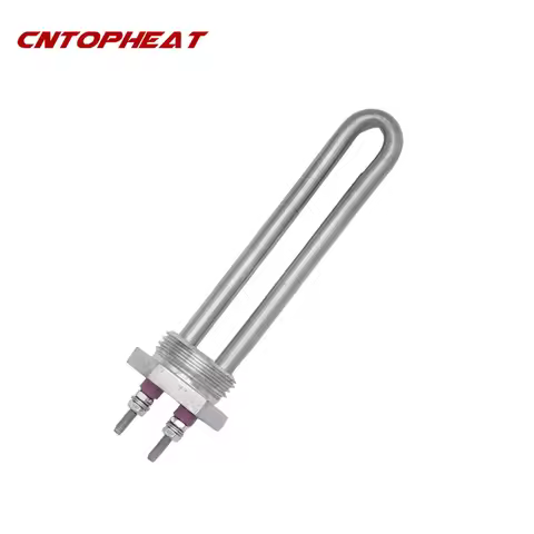 DN25 220V 500W Stainless Steel Electrical Tubular Heater Immersion Water Heating Element With 1"BSP 