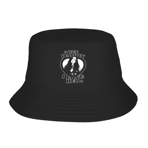 Retro Design，But I Love Her Black And White Aubrey Plaza Green Witch Bucket Hat Fisherman Caps For M