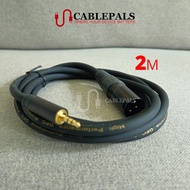 XLR Cable XLR to 3.5mm M-M Cable | (2m) Microphone Cable Audio Stereo Cable