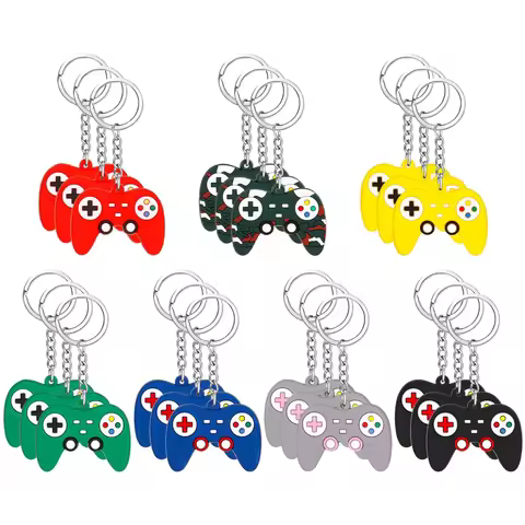 21Pieces Video Game Keychain Game Controller Keychain Game Party Controller Keychain Video Game Hand