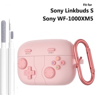 Game Console Case for Sony WF-1000XM5/ Linkbuds S Case Cover with Cleaning Pen