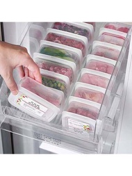 1入組儲物盒,可放置於冰箱及冷凍庫,保鮮盒,廚房分類及密封肉類保護盒,可抗菌