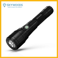 Skywoods D6S Diving Light 1400 Lumens With Zoom Capability Super Bright Underwater Flashlight IPX8 W