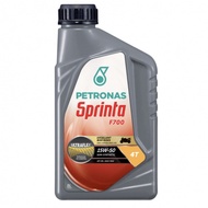 100% Local Petronas Sprinta F700 15W-50 Semi Synthetic F900 4T Motor Engine Oil Minyak Hitam (1L)