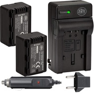 BM Premium 2 Pack VW-VBK180 Batteries and Charger for Panasonic HC-V10 HC-V100 HC-V500 HC-V600M HC-V