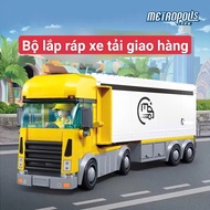 Đồ chơi lắp ráp thành phố xe Tải giao hàng – Metropolis Delivery Truck - M38-B1219