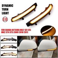 2PCS Dynamic rearview mirror indicator light Turn Signal light for Skoda Octavia MK2 1Z3 1Z5 MK2 3T4