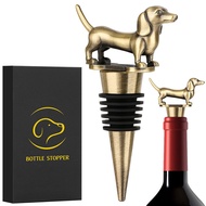 Portable Sausage Dog Shape Metal Bottle Stopper Wine Saver Accessory for Party Christmas Gift for Men