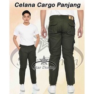 Star Denim - Men's Long Cargo Pants - Men's Jumbo Cargo Pants - Big Size Men's Long Cargo