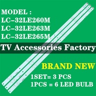 1SET) LC-32LE260M LC-32LE263M (NEW LC-32LE265M SHARP 32" LED TV Backlight LC-32LE260 LC-32LE263 LC-3