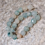 Natural stone agate mint quarts cutting round agate 8mm