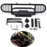 Metal Camel Trophy Front Bumper with Led Light for 1/10 RC Crawler Car Traxxas TRX4 RC4WD D90 D110 D