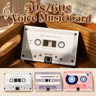 30/60s Recording Voice Music Card Creative Birthday Gift DIY Message Card Music Gift Decor Toy