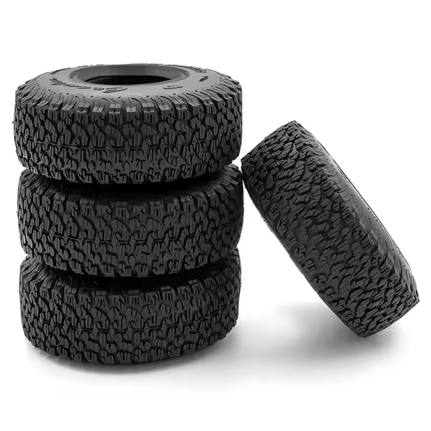 4pcs 1.9 Tires All Terrain Fine Texture Wheel Tires for FCX10 TRX4 SCX10 Pro Gen8 VS4-10 1/10 RC Cra