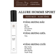 Tinh Dầu Nước Hoa Nam Allure Homme Sport Aroma Story 2ml/10ml/50ml Chai Xit Tươi Mát Thu Hút Lưu Hươ