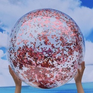 Ins Photo Props Inflatable Sequins Beach Ball Transparent PVC Ball Play Water Toys Play Ball