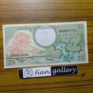 Uang Kuno 25 rupiah 1959 Bunga XF (fg152)