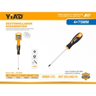 YIAD Screwdriver CR-V Steel Set 4×75 / 4×100 / 6×100 / 6×150 (Phillips & Flat)