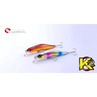 Eupro K2 Black Mirrow BM82SP Blaze Suspending Fishing Lure (82mm)