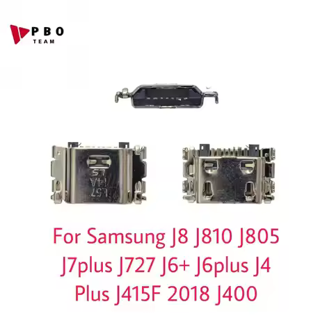 100/200pcs USB Charger Dock Charging Port Connector For Samsung J8 J810 J805 J7plus J727 J6+ J6plus