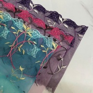 Mesh lace embroidered with decorative legs, size 9cm to 14cm (1 meter)