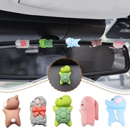 Mini Swing Flowers Sleeping Cute Cartoon Animal Car Rearview Bike Console Mirror Accessories C4o5
