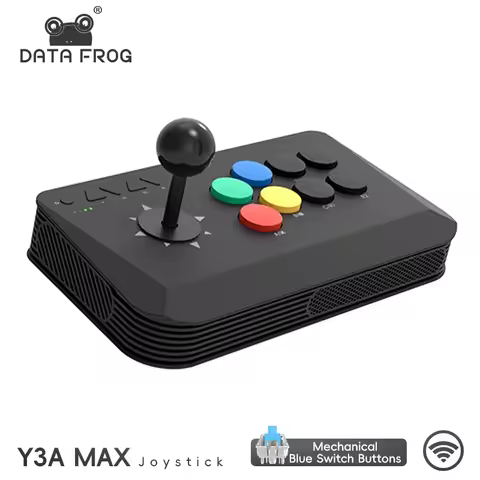 Data Frog Wireless Y3A Max Arcade Joystick Universal Fight Stick for PC TV Box Windows M8 Retro Figh
