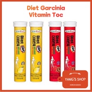 [Ever Teen] Diet Toc / Diet Tok / Garcia Cambodia Diet Effervescent Vitamin 18 Tables / 2 Flavors / 