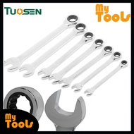 Mytools Premium TUOSEN Ractchet Combination Spanner Wrench Open End Common Ring 8 12 13 14 15 17 19m