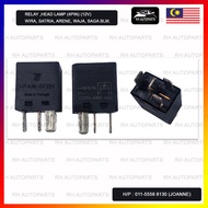 Proton Wira Satria Arena Waja Saga BLM FLX Relay Head Lamp Relay 4pin 12V FUSE BOX AC HEAD LAMP AIRCOND V23074-A1001-A40