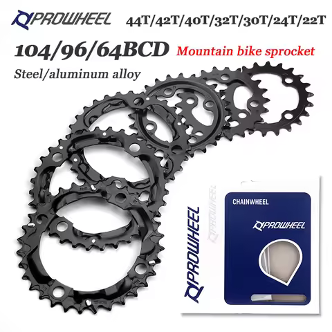 MTB Bike Chainring 64/96/104 BCD Chainwheel 22/24/26/28/32/36/38/40/42/44T Double/Triple Speed Sproc