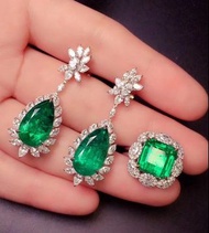 詢價- 天然祖母綠首飾 Natural emerald jewellery